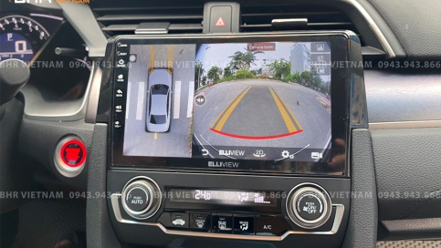 Màn hình DVD Android liền camera 360 xe Honda Civic 2017 - nay | Elliview S4 Deluxe 